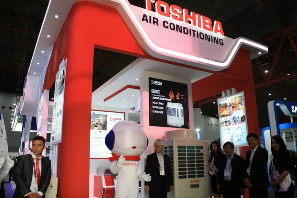 Gerai Toshiba AC di pameran