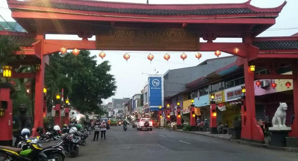 Kawasan pecinan Jalan Suryakancana, Bogor.
