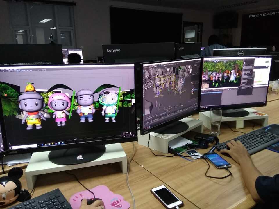 Perusahaan animasi asal Singapura, SHOH Enterprise secara resmi mengoperasikan studio animasi kreatif di Indonesia pada Jumat (15/3/2019).