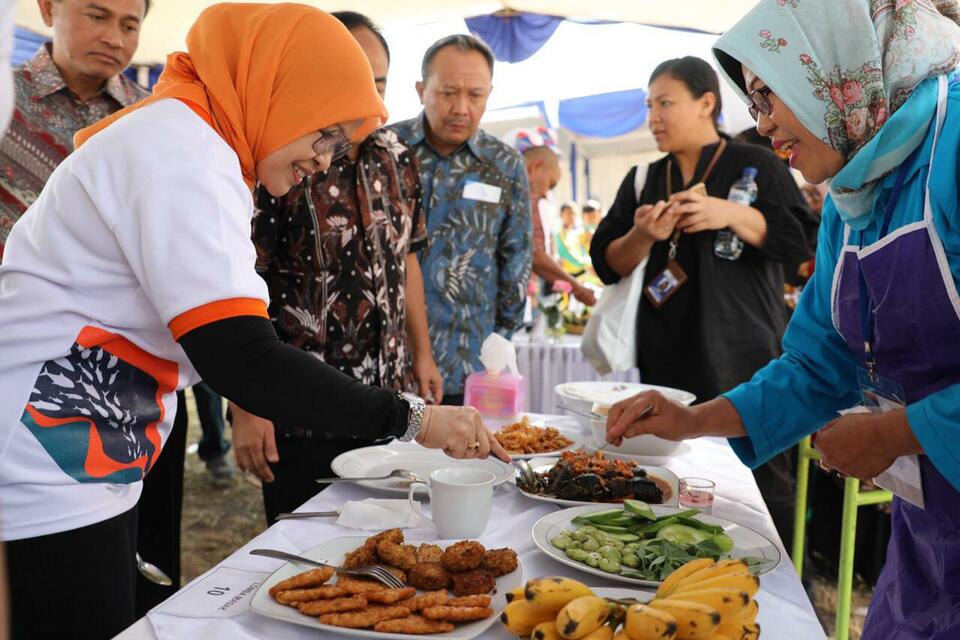 Kepala Badan Karantina Ikan, Pengendalian Mutu, dan Keamanan Hasil Perikanan (BKIPM), Rina saat menggelar kegiatan Bulan Bakti Karantina dan Mutu 2019 di Yogyakarta.
