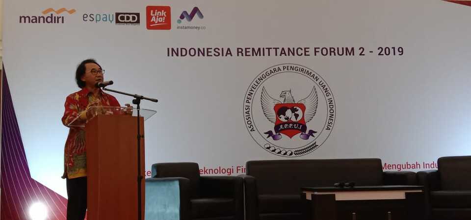 Ketua Umum Asosiasi Penyelenggara Pengiriman Uang Indonesia (APPUI) Eddy Hadiyanto.