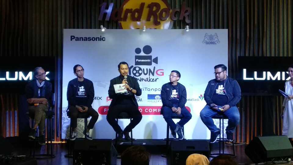 Konferensi pers Panasonic Young Film Maker (PYFM) di Jakarta Rabu 8/10/2019.