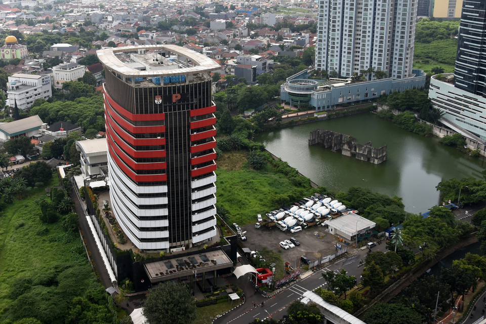 Gedung Merah Putih yang merupakan kantor Komisi Pemberantasan Korupsi (KPK).