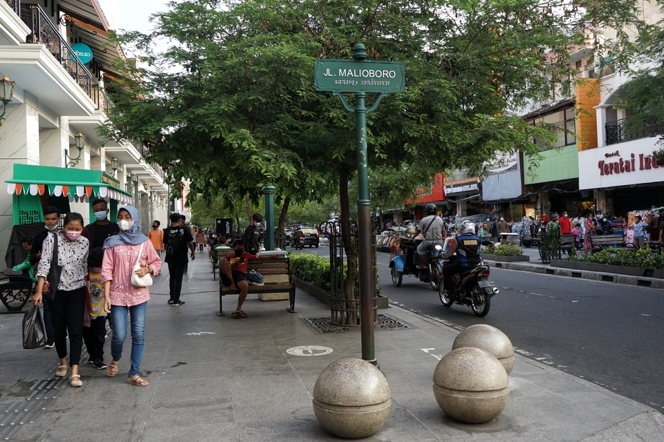Kawasan Jalan Malioboro Yogyakarta.
