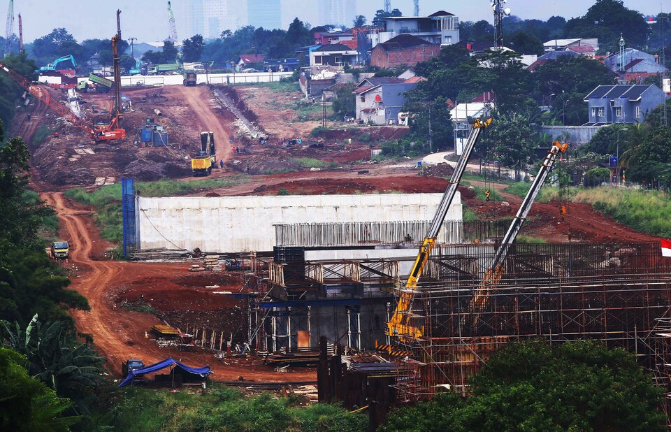 Pembangunan Tol Serbaraja Terus Dikerjakan