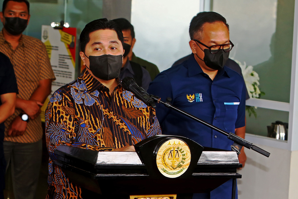 Menteri BUMN Erick Thohir.
