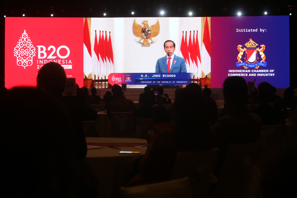 Jokowi Buka B20 Inception Meeting 2022