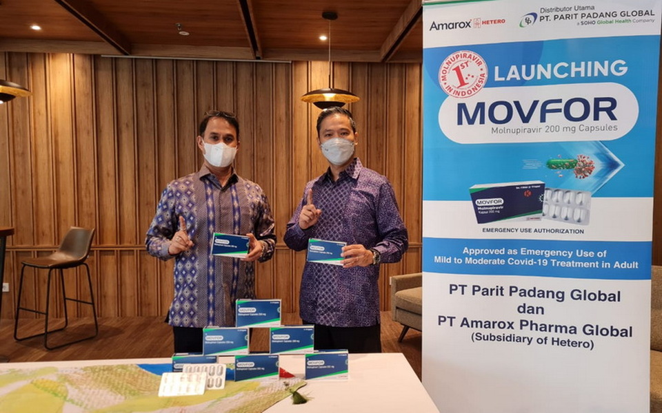 PT. Amarox Pharma Global dan Hetero Labs Ltd. telah resmi menghadirkan obat Covid-19 Movfor di Indonesia pada Selasa 15 Februari 2022.