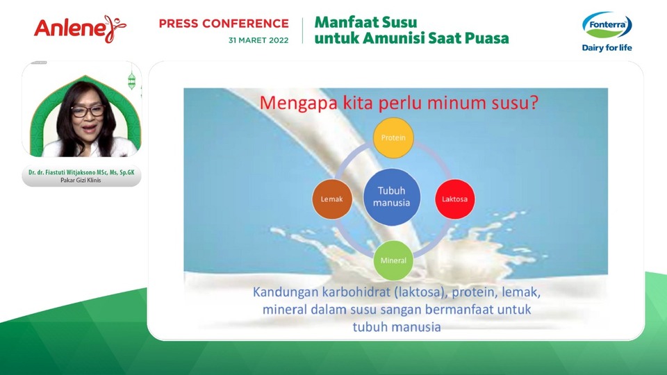 Manfaat Susu Jaga Nutrisi Tetap Seimbang Selama Puasa