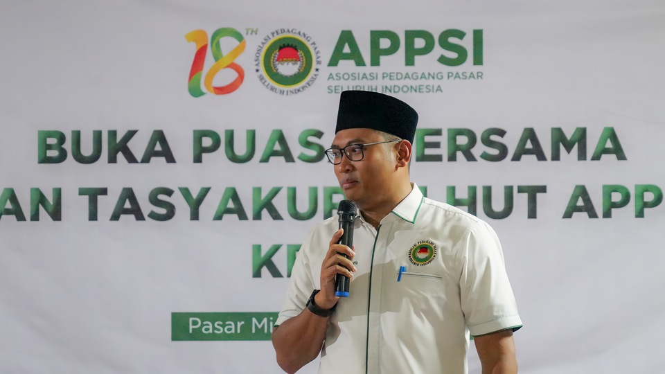 Ketua Asosisiasi Pedagang Pasar Seluruh Indonesia, Sudaryono.
