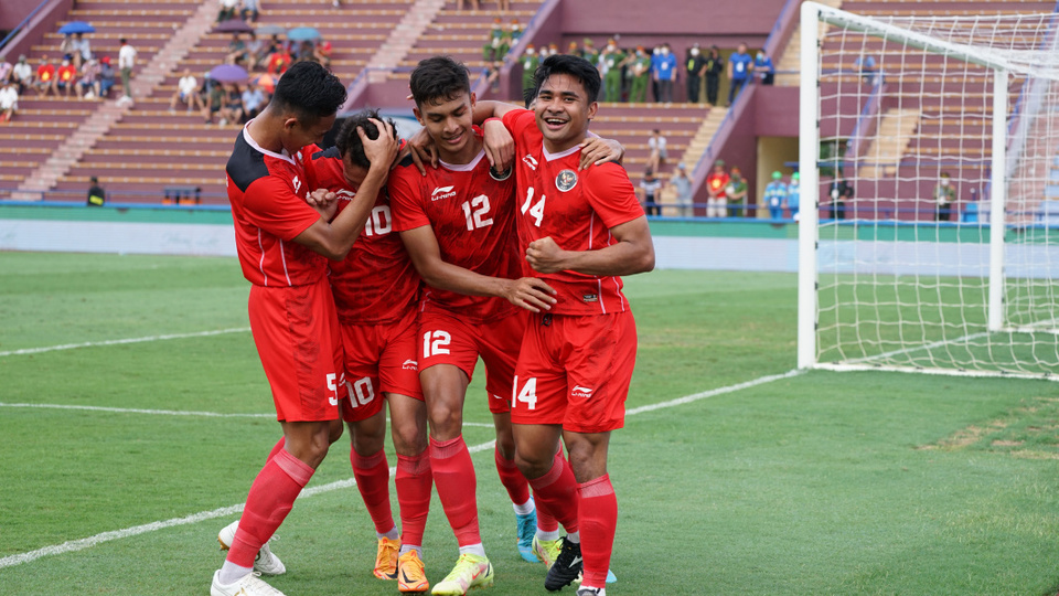 Selebrasi Timnas U-23.