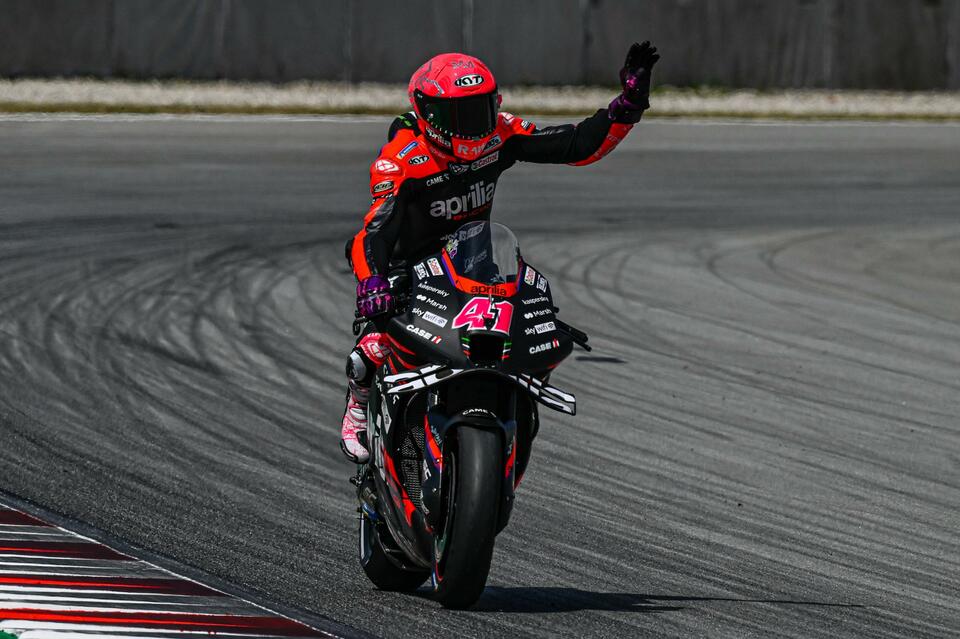 Pembalap Aprilia Racing Aleix Espargaro.