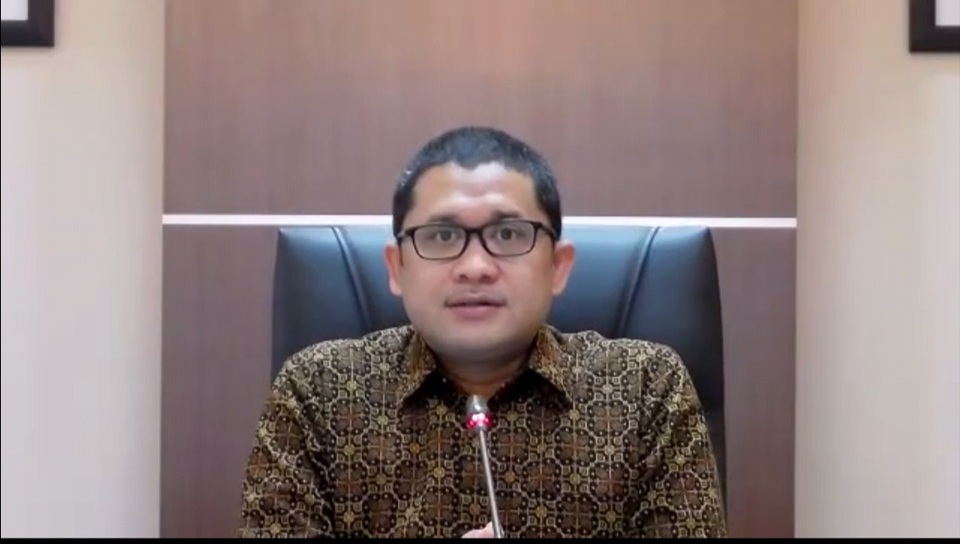 Kepala Badan Kebijakan Fiskal (BKF) Kementerian Keuangan (Kemenkeu) Febrio Kacaribu dalam acara media briefing secara daring, 8 Agustus 2022.