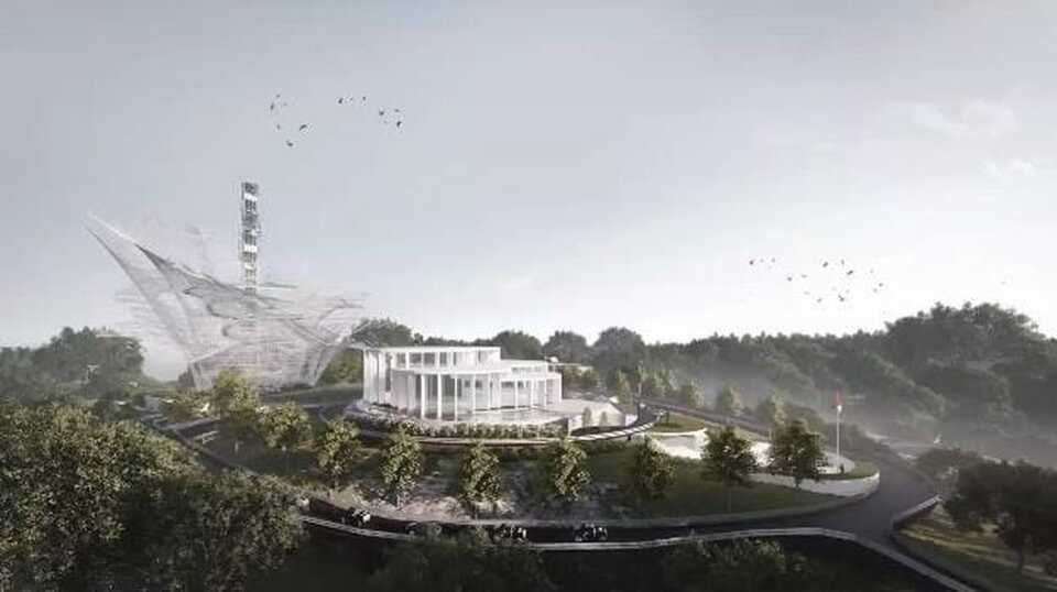 Rancangan Istana Wakil Presiden Republik Indonesia di Ibu Kota Nusantara (IKN), Kalimantan Timur.
