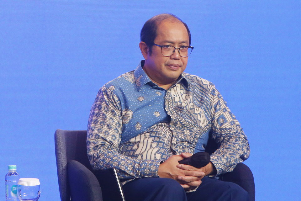 Direktur Jenderal Anggaran Isa Rachmatawarta pada acara Investor Daily Summit 2022, di Jakarta, Rabu, 12 Oktober 2022.