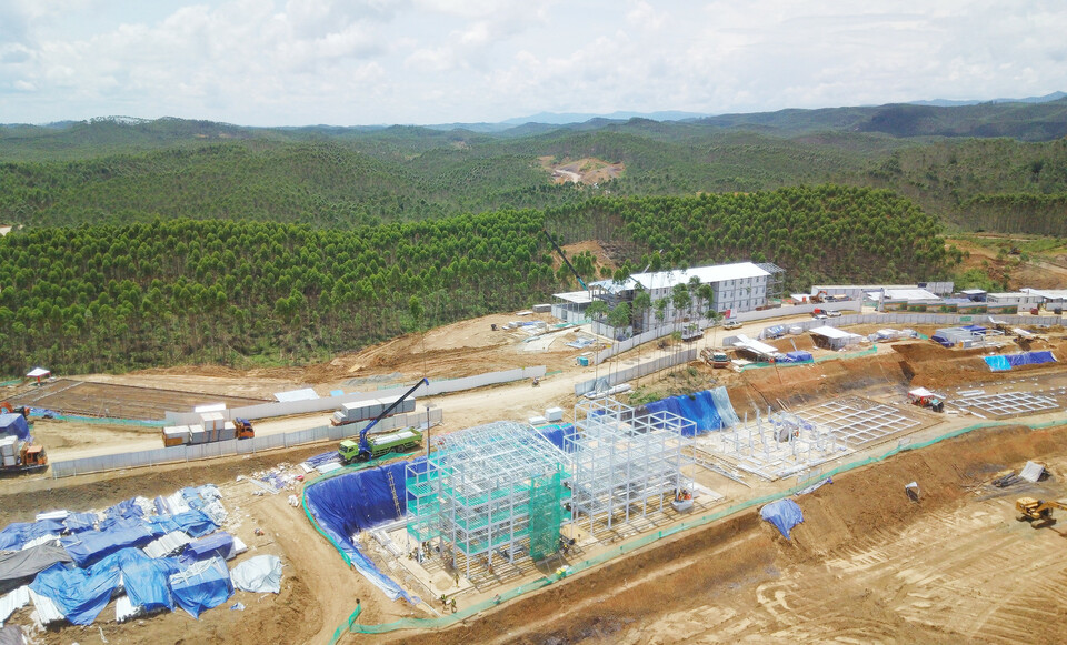 Progres pembangunan infrastruktur di wilayah Ibu Kota Negara (IKN) Nusantara.