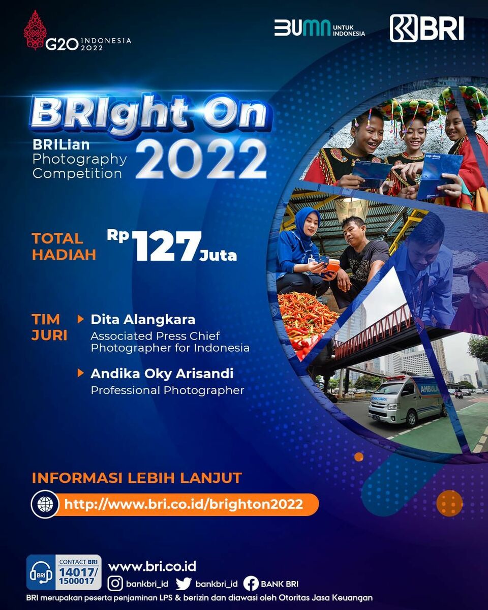 BRI Gelar Kompetisi Foto BRIGHT ON Berhadiah Total Rp 127 Juta