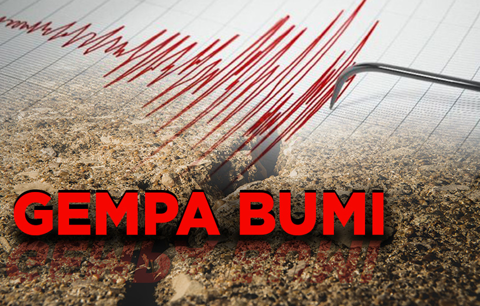 Ilustrasi gempa.