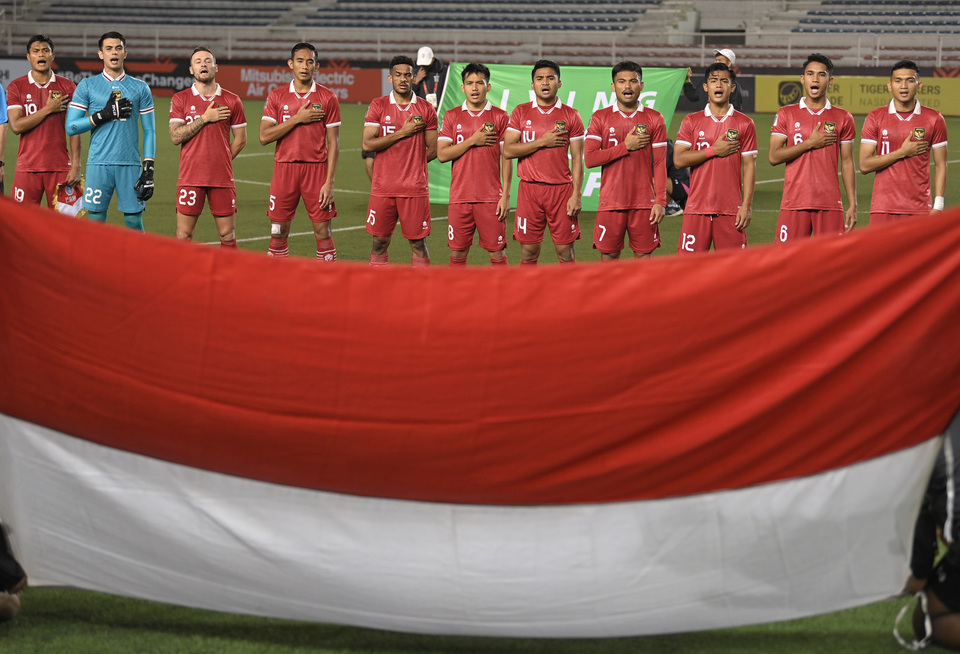 Tim Nasional Indonesia di piala AFF 2022.