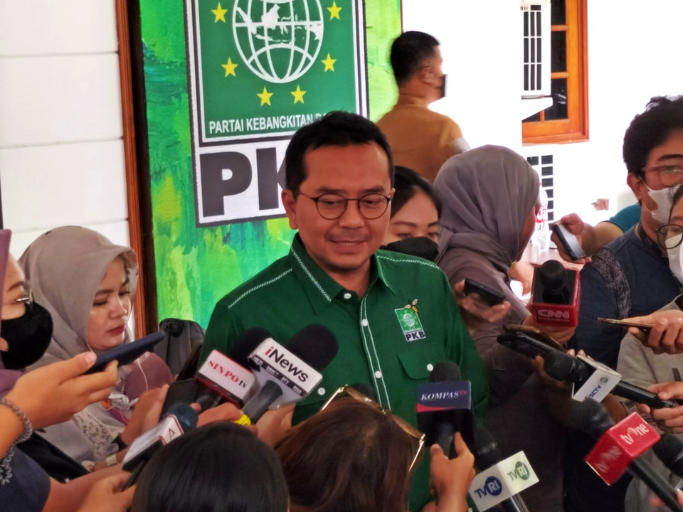 Wasekjen PKB Syaiful Huda di Sekber Gerindra-PKB, Jalan Ki Mangunsarkoro, Menteng, Jakarta Pusat, Kamis 26 Januari 2023.