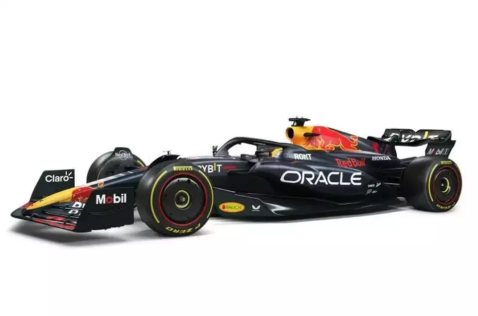 Tampilan RB19 untuk Oracle Red Bull Racing Team untuk Formula 1 musim 2023. 