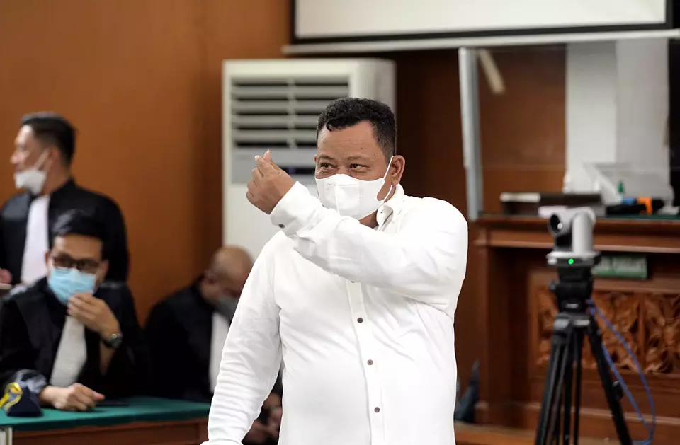 Terdakwa perkara pembunuhan Nofriansyah Yosua Hutabarat atau Brigadir J yaitu Kuat Ma'ruf bersiap untuk menjalani sidang vonis di Pengadilan Negeri Jakarta Selatan, Selasa 14 Februari 2023.