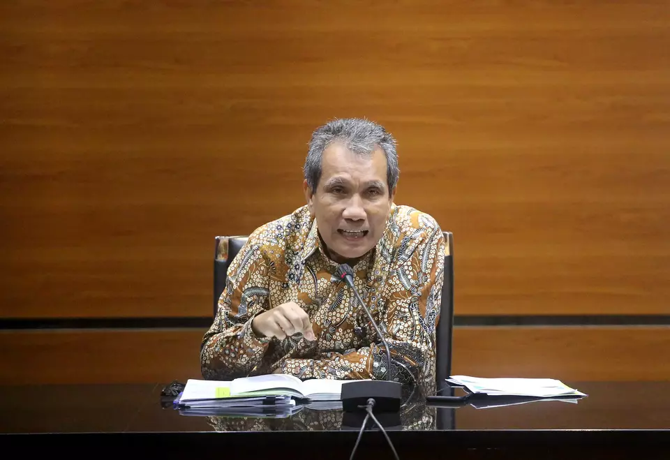Deputi Pencegahan dan Monitoring Komisi Pemberantasan Korupsi (KPK) Pahala Nainggolan, memberikan keterangan di Jakarta, Rabu 1 Maret 2023. 