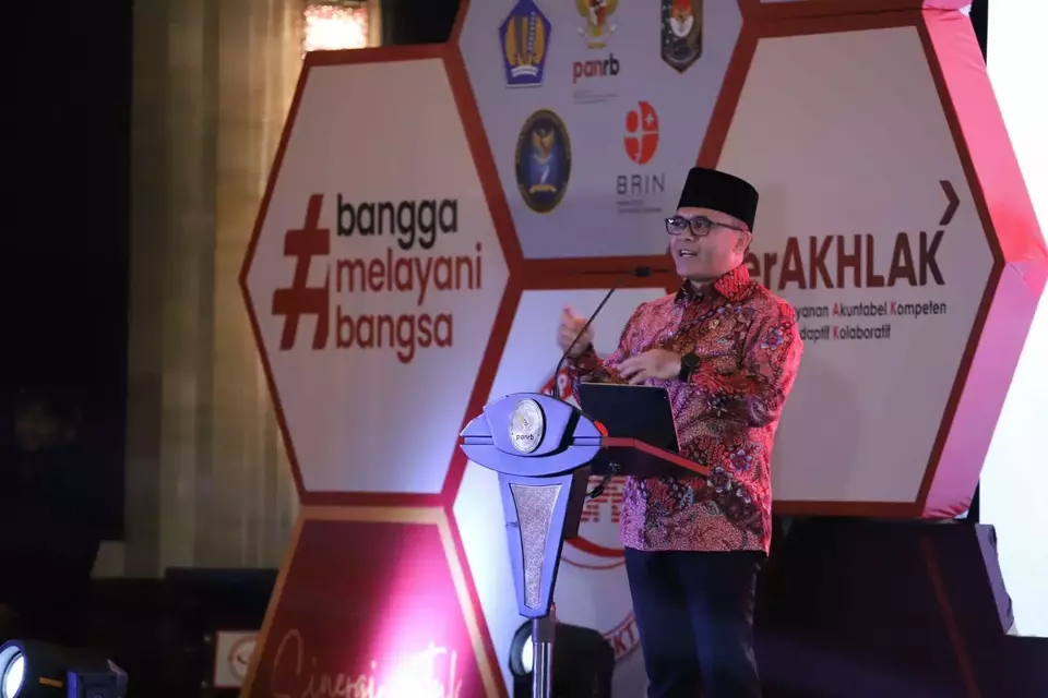 Kementerian Pendayagunaan Aparatur Negara dan Reformasi Birokrasi (PANRB) menggelar Sistem Pemerintahan Berbasis Elektronik (SPBE) Summit 2023 di Jakarta, Senin, 20 Maret 2023.