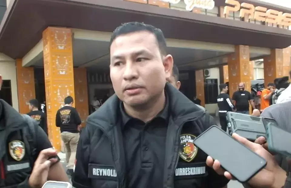 Direktur Reserse Kriminal Umum (Dir Reskrimum) Polda Lampung Kombes Pol Reynold Hutagalung