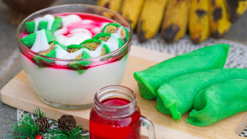 Resep es pisang ijo untuk menu buka puasa ramadan yang manis dan enak