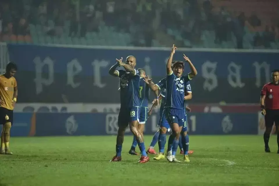 Selebrasi pemain Persib.