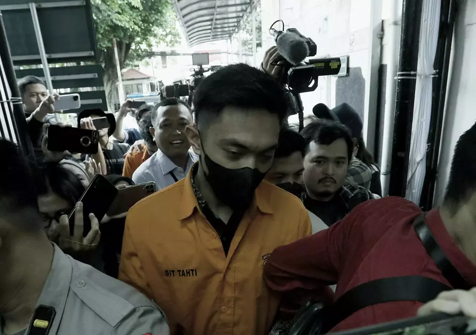 Tersangka kasus penganiayaan terhadap David Ozora, Mario Dandy hadir untuk menjadi saksi dalam sidang anak AG di Pengadilan Negeri Jakarta Selatan, Selasa (4/4/2023).
