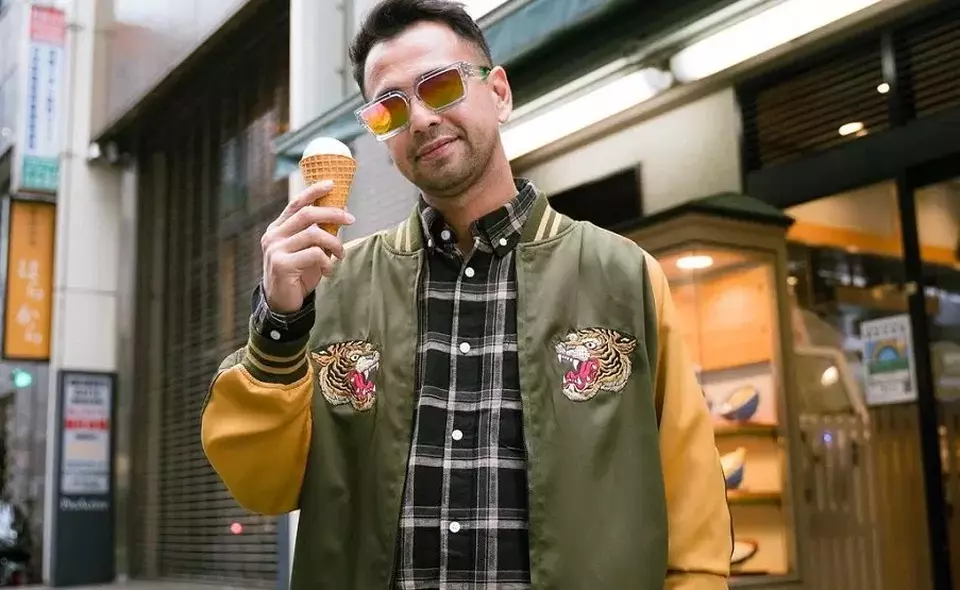 Raffi Ahmad saat berlibur ke Jepang.