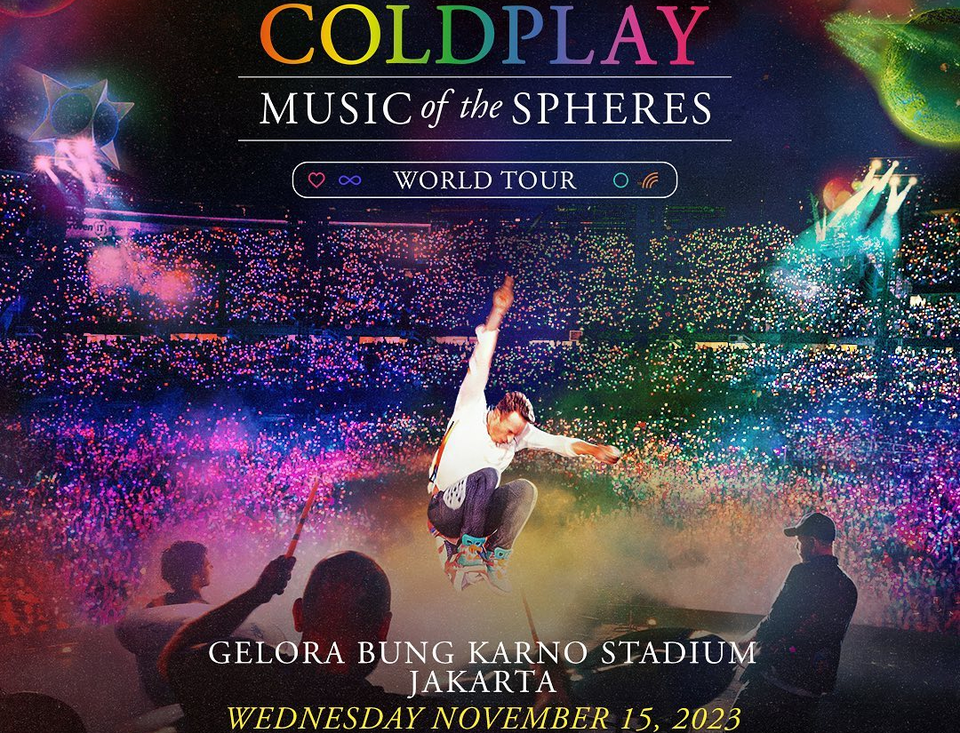 Cara war tiket Coldplay dan tips memenangkannya