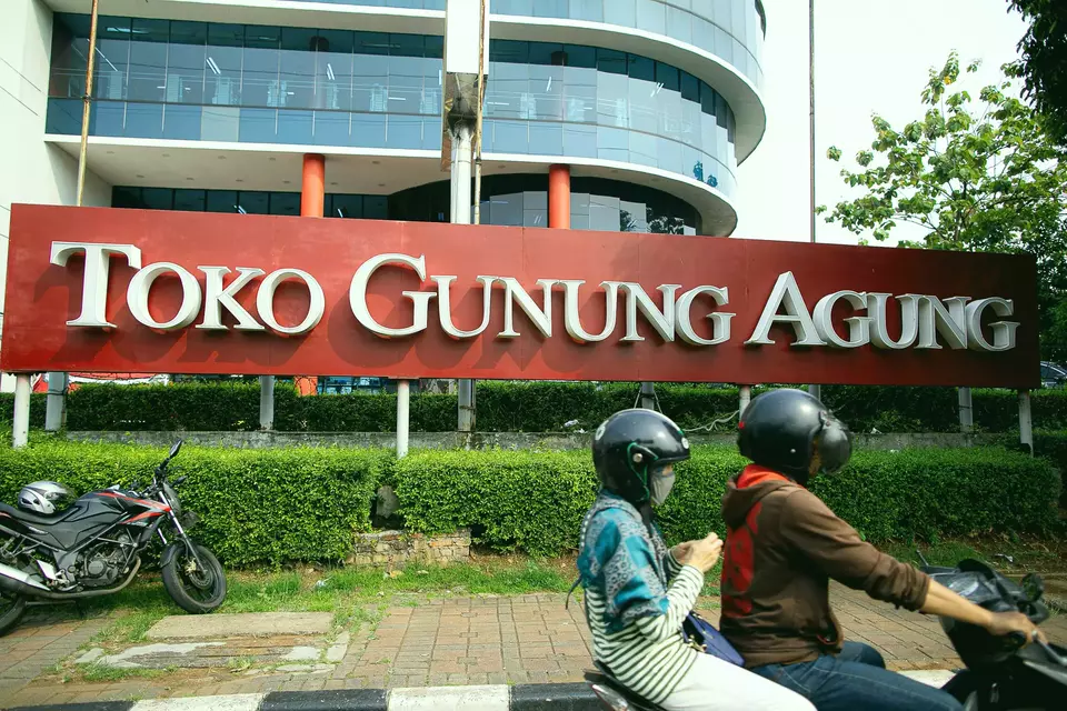 Toko buku Gunung Agung yang terletak di Kwitang, Jakarta Pusat. Foto dibuat pada Senin, 22 Mei 2023.