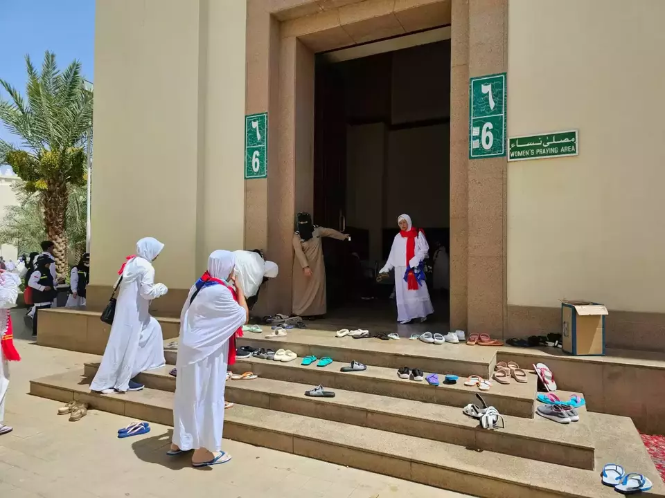 Miqat di Masjid Bir Ali, Madinah, Kamis, 2 Juni 2023.