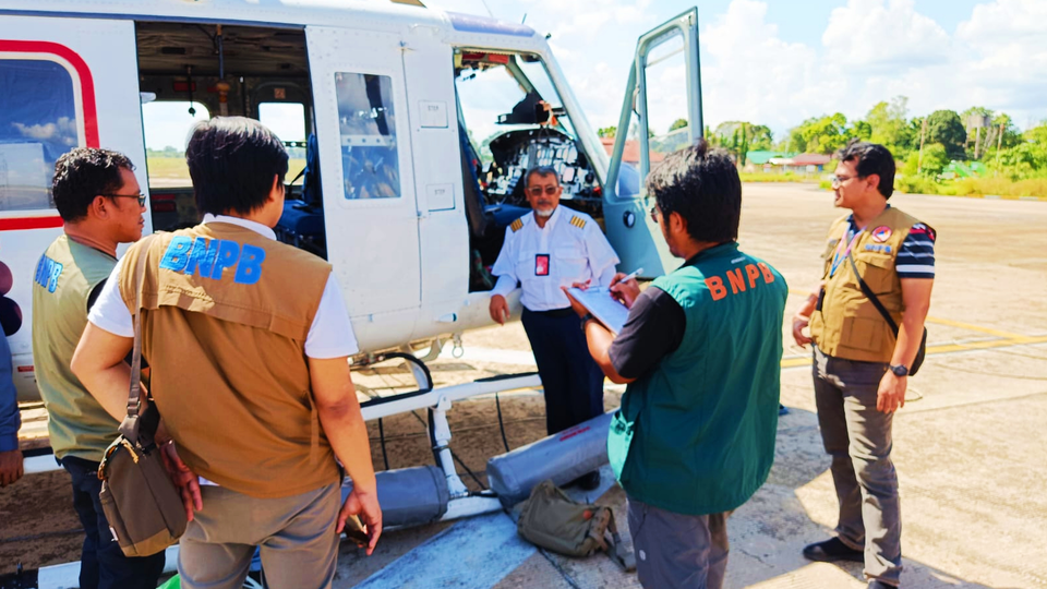 BNPB Kirim Helikopter Bantu Atasi Karhutla Di Kalteng