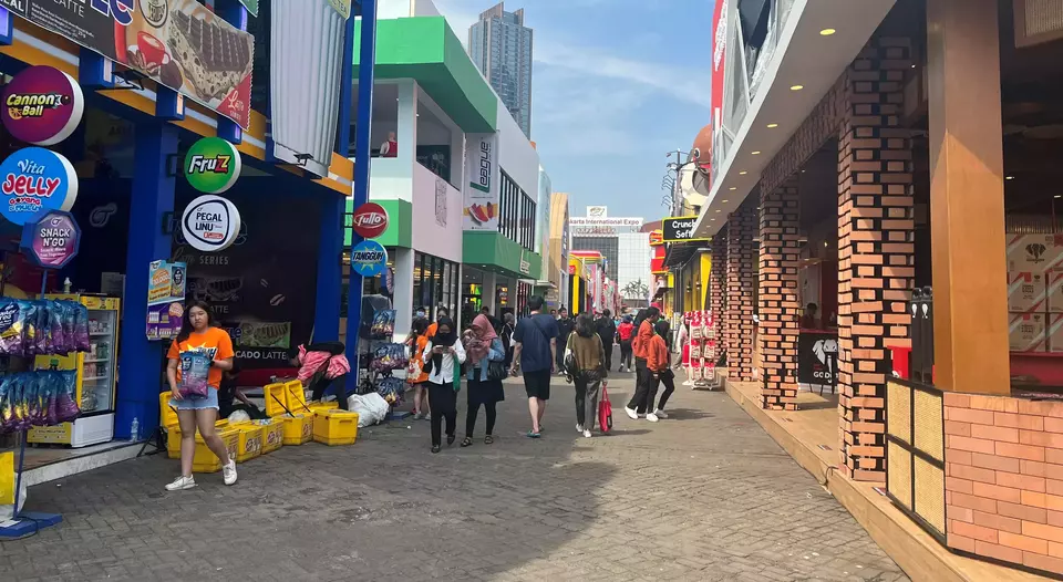 Suasana Pekan Raya Jakarta (PRJ) atau Jakarta Fair 2023, Sabtu, 8 Juli 2023.