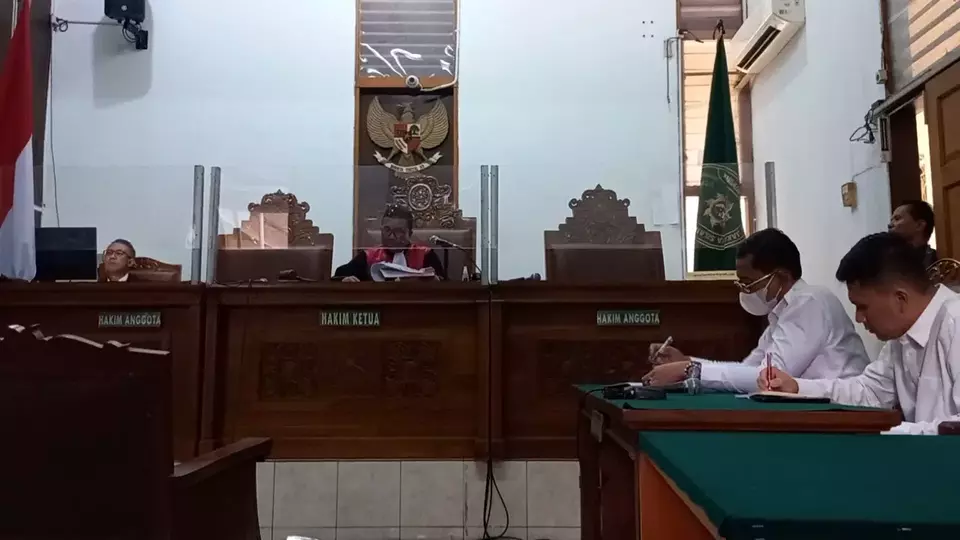 Sidang praperadilan Sekretaris Mahkamah Agung (MA), Hasbi Hasan di PN Jaksel, Senin, 10 Juli 2023.