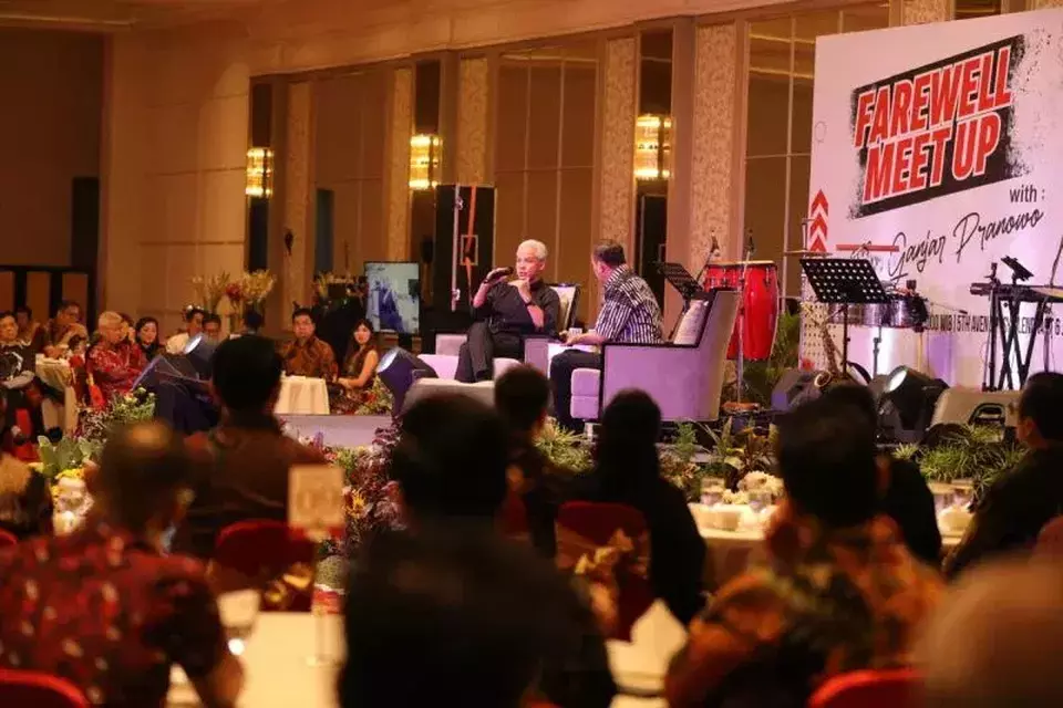 Ganjar Pranowo menghadiri “Farewell Meet Up” di Kota Semarang, Kamis, 7 September 2023.
