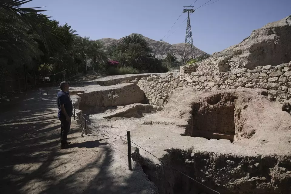 Situs arkeologi Tell es-Sultan di dekat Jericho, Tepi Barat pada Minggu 17 September 2023.