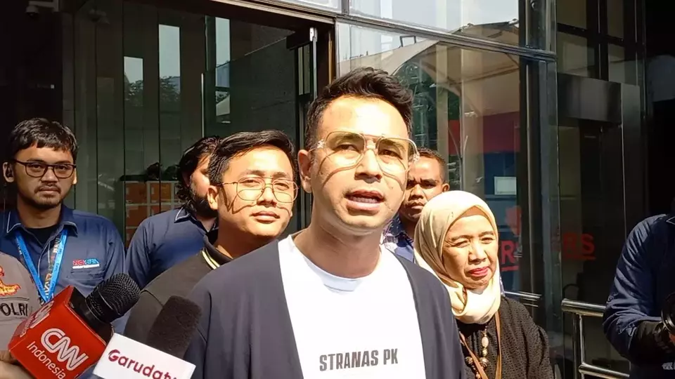Raffi Ahmad di gedung Merah Putih KPK, Jakarta, Selasa 26 September 2023.