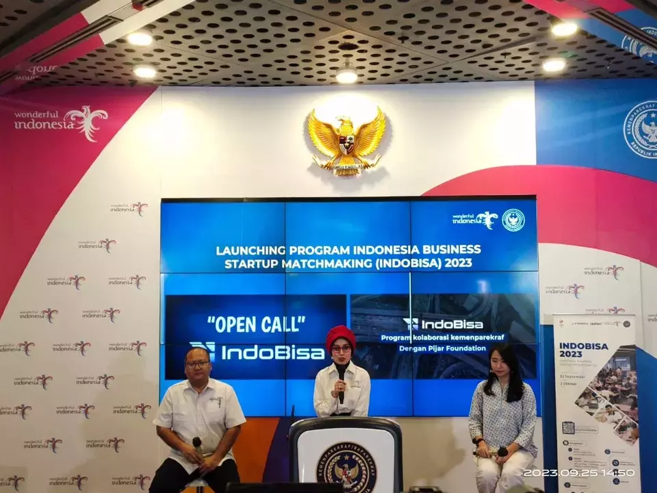 Program Indonesia Business Startup Matchmaking (Indobisa) yang digulirkan Kemenparekraf bersama swasta.