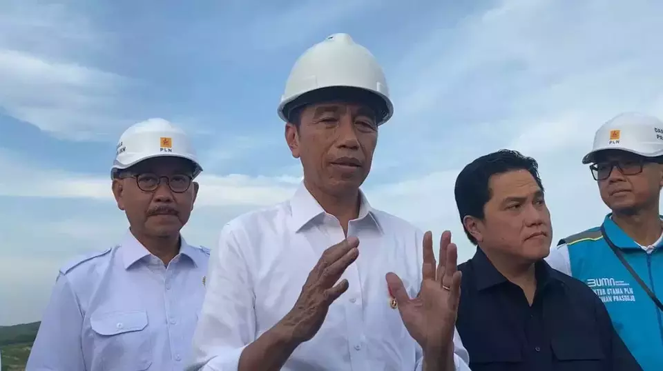 Presiden Joko Widodo (Jokowi) melakukan groundbreaking di IKN, Kalimantan Timur, Kamis 2 November 2023.