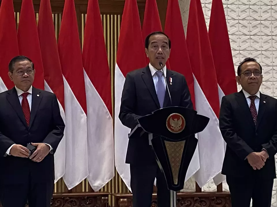 Presiden Joko Widodo (Jokowi) di Lanud TNI AU Halim Perdanakusuma, Jakarta