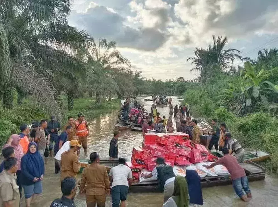Bencana banjir di Aceh yang terjadi pada 2023.