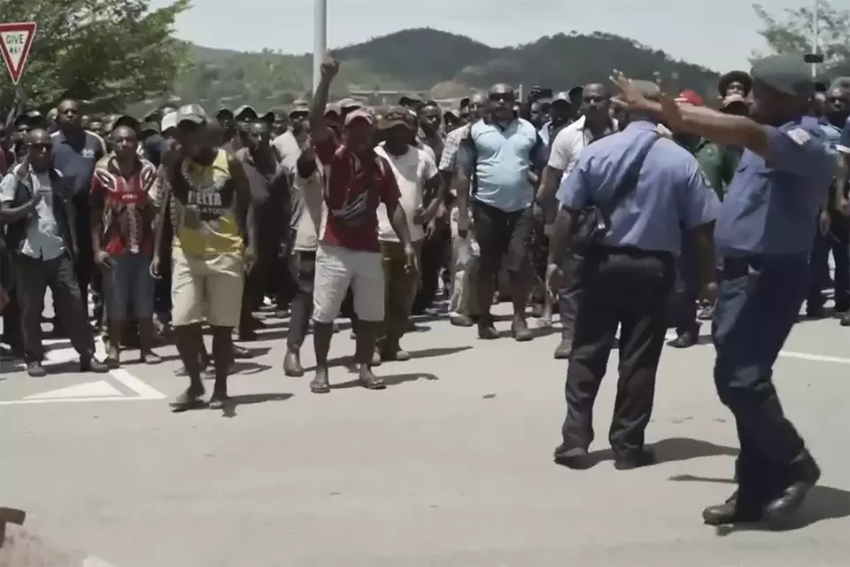 Kerusuhan yang terjadi di Port Moresby, Papua Nugini.