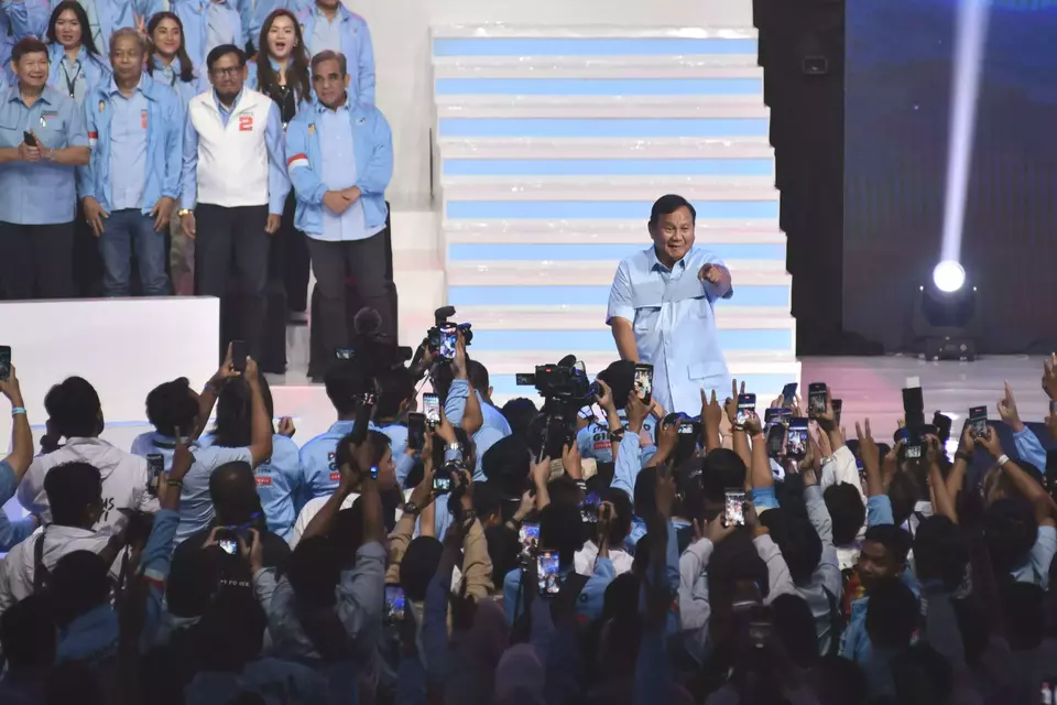 Prabowo Subianto di acara  
