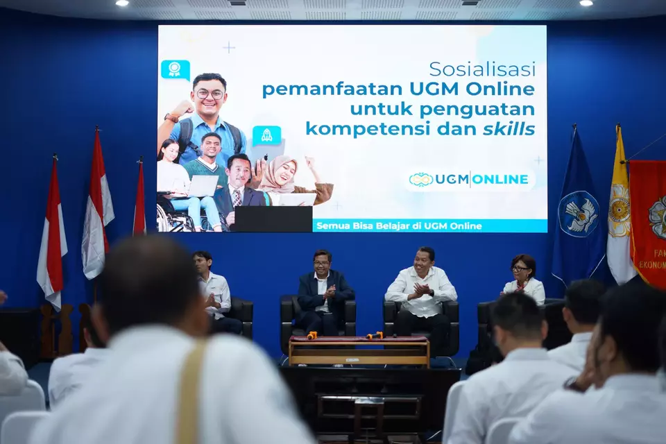 Peresmian pembelajaran daring UGM Online, Senin, 12 Februari 2024.