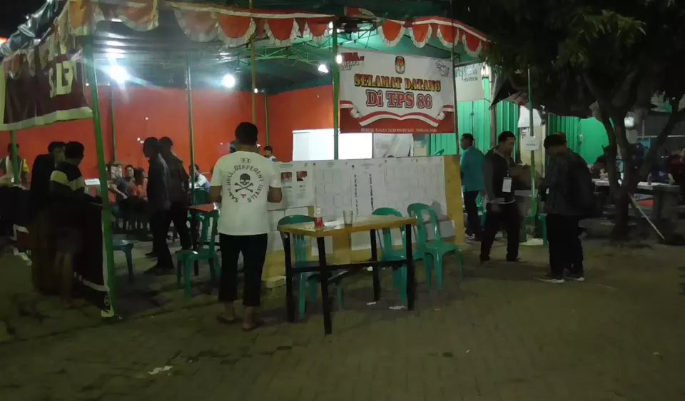 Tempat pemungutan suara (TPS) 086 Perumahan Taman Nuri, Rabu 14 Februari 2024.